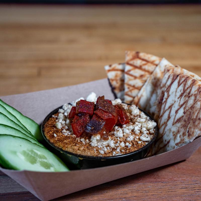 Roasted Red Pepper and Jalapeno Hummus photo