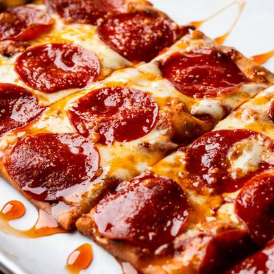 Hot Honey Pepperoni Flatbread.
