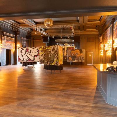 The interior of the venue.