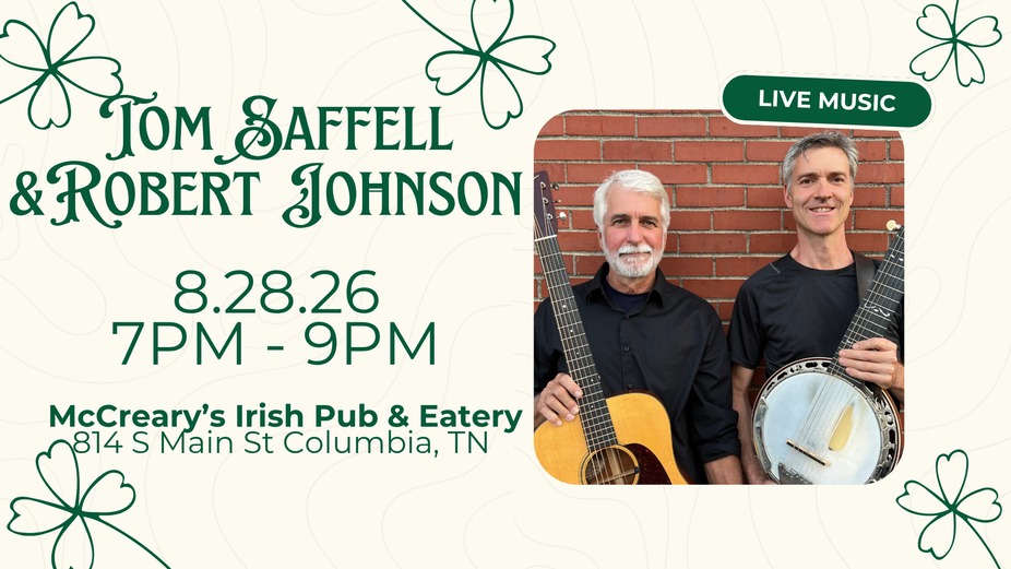 Live Music | Tom Saffell & Robert Johnson | McCreary's Columbia event photo