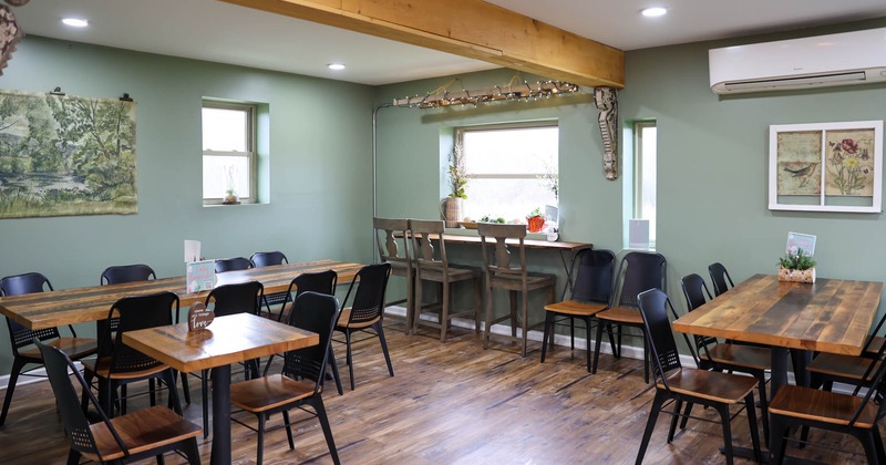 Interior, dining area