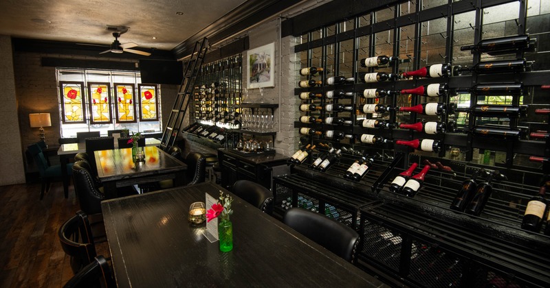 Interior, wine area