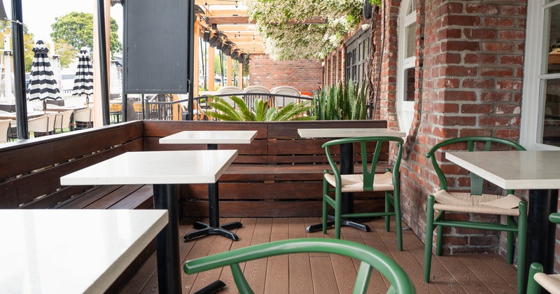 Exterior, terrace, tables, chairs