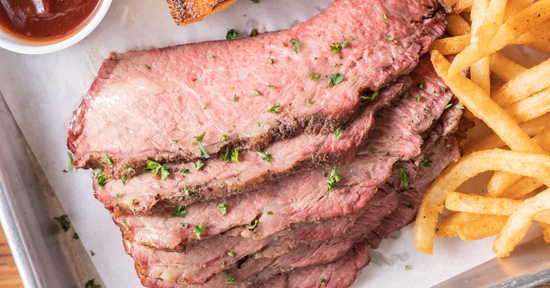 Tri Tip steak, closeup