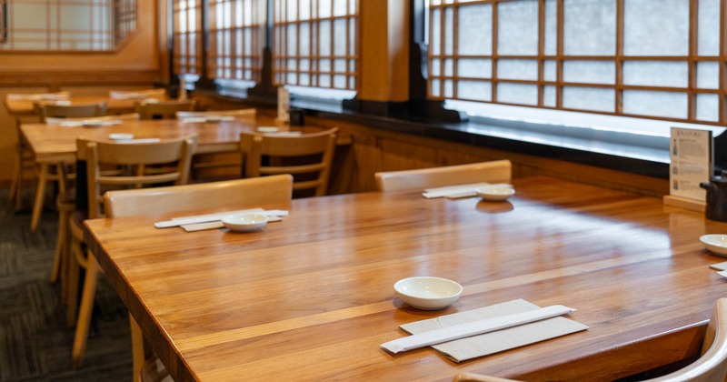 Interior, table set and ready for guest