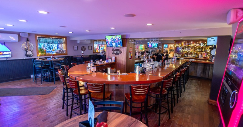 Interior, bar and dining area