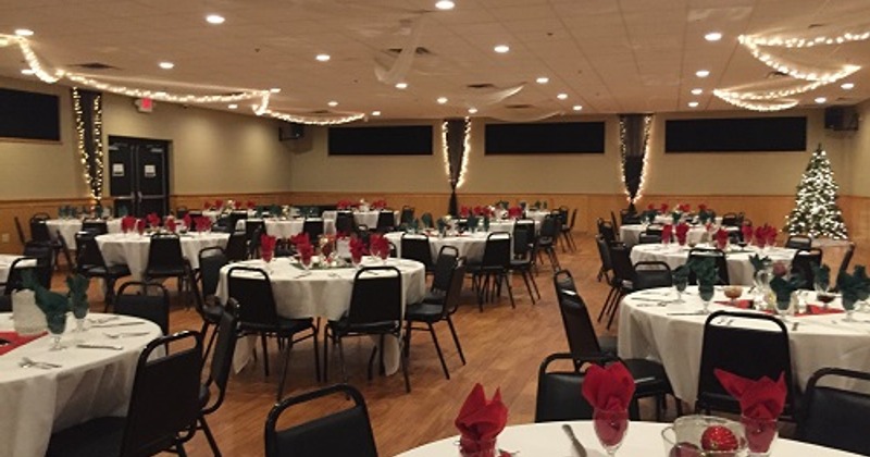 Interior, pool tables