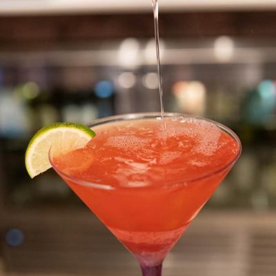 Pretty in Pink cocktail.