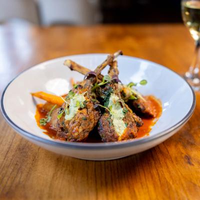 Masala lamb chops.