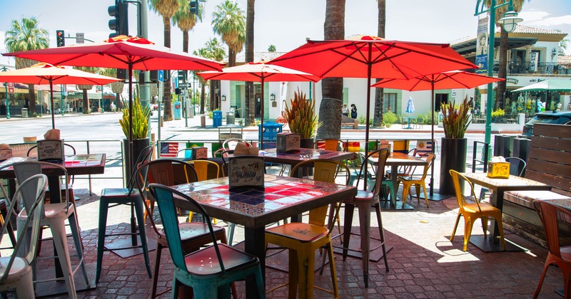 Exterior seating area