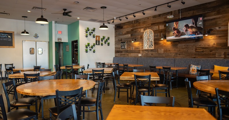 Interior space, dining area