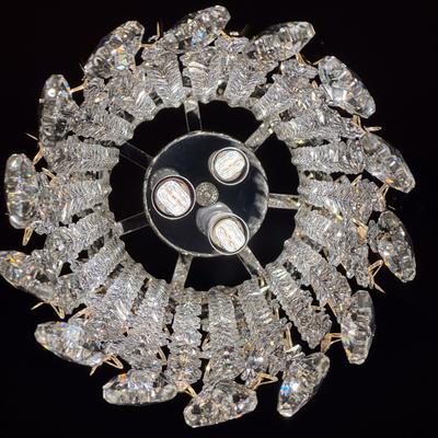 A crystal chandelier.