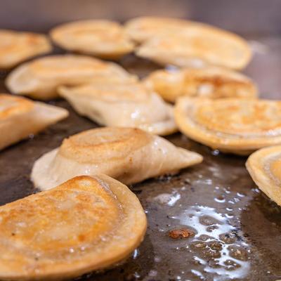 Fried pierogi.