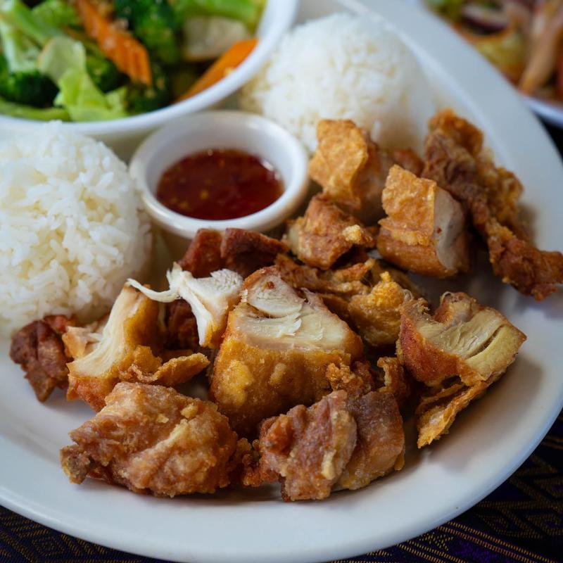 menu item 5 of 7, A. Mix Vegetables Stir-Fried and Fried Chicken