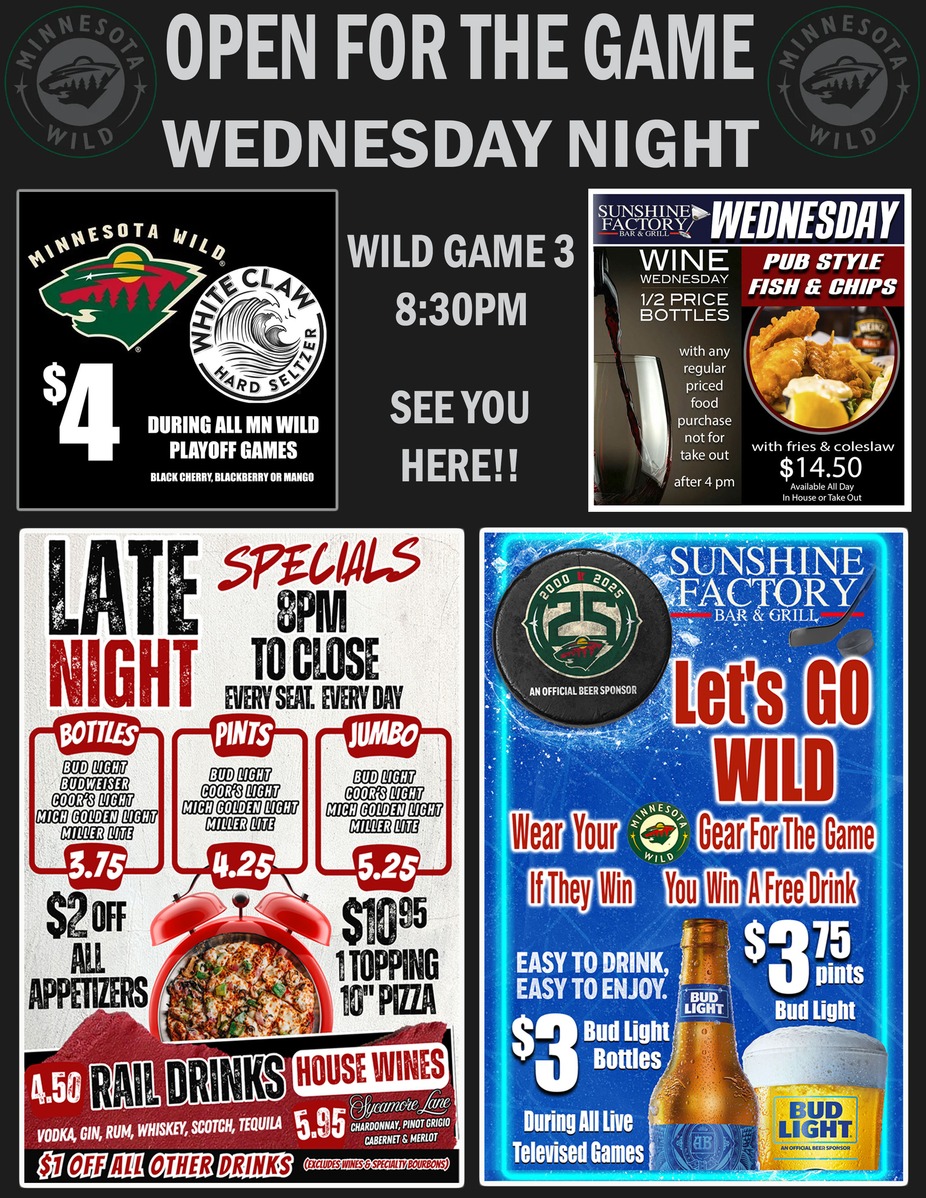 Wild Game 3 Tonight at 8:30pm event photo