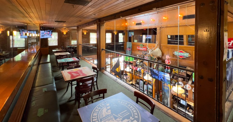 Seating area upstairs