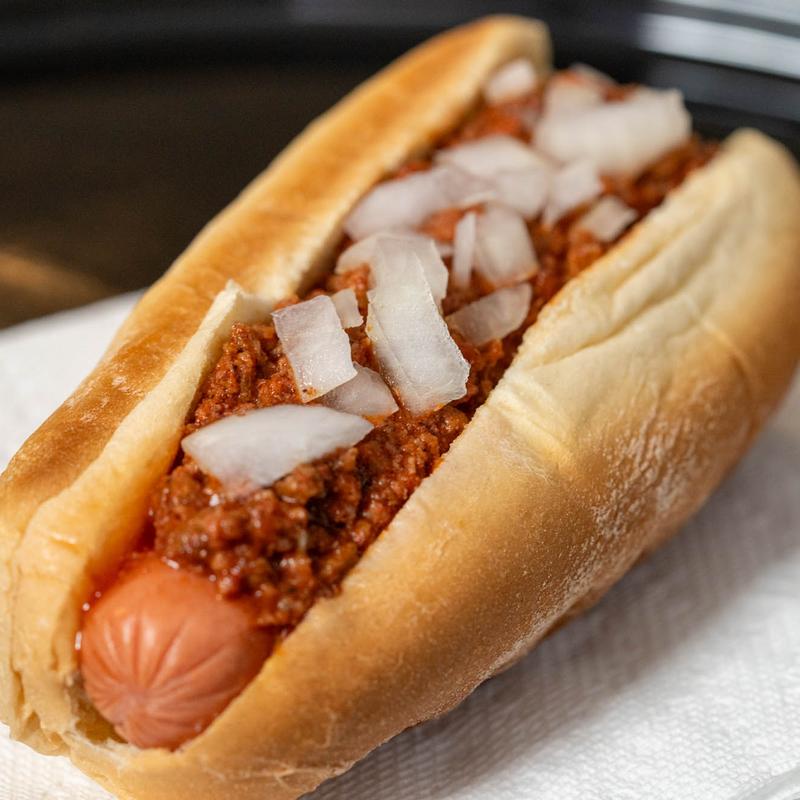 menu item 7 of 11, Chili Dog