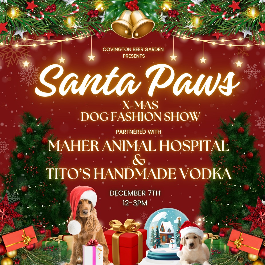Santa Paws Christmas Dog Fashion Show Part 2 Partnered with Maher Animal Hospital & Tito’s Handmade Vodka event photo
