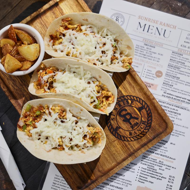 menu item 3 of 4, Breakfast Tacos