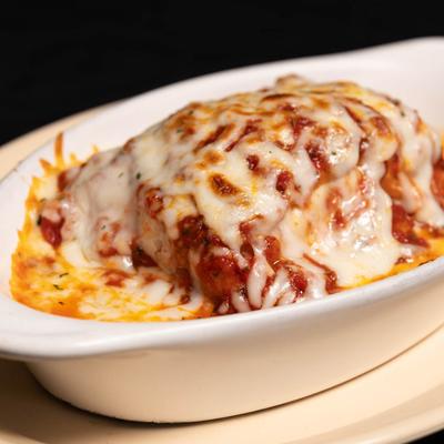 Lasagna dish.