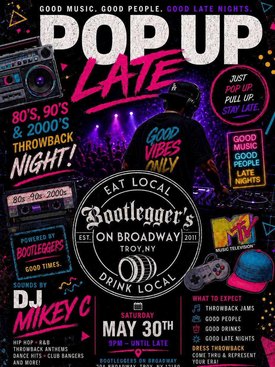 📼🔥 POP UP LATE — 80’s, 90’s & 2000’s THROWBACK NIGHT 🔥📼 event photo