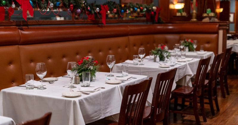 Dining tables ready for guests