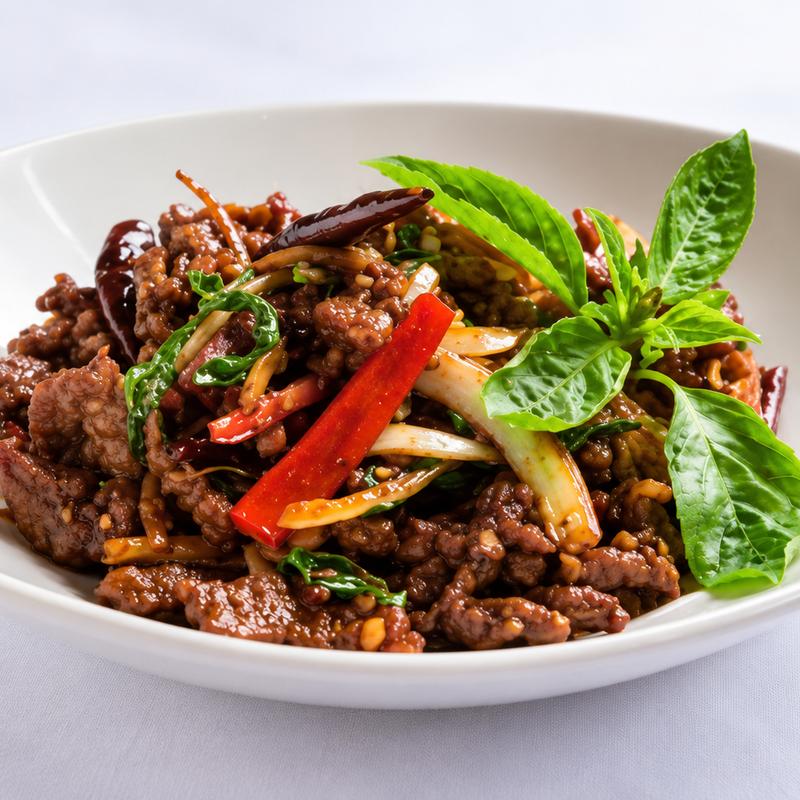Basil Chili Lamb* photo