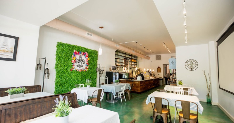 Interior, seating area and the bar