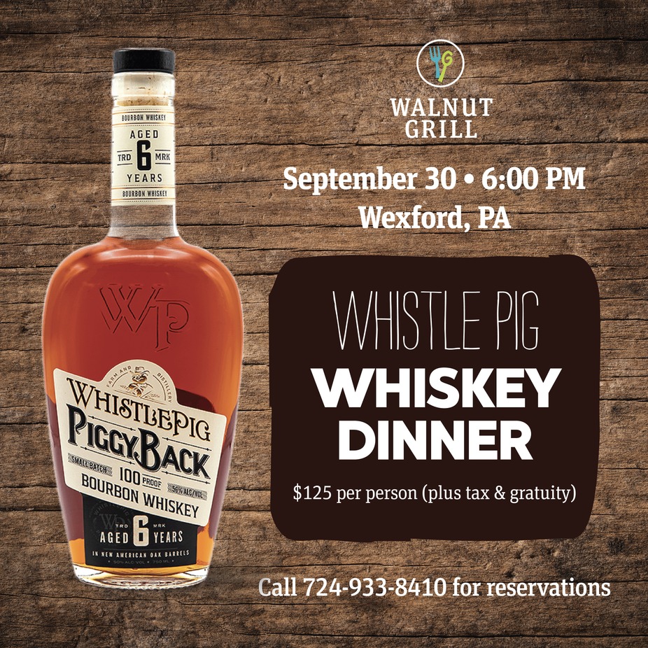 WHISTLE PIG WHISKEY DINNER event photo