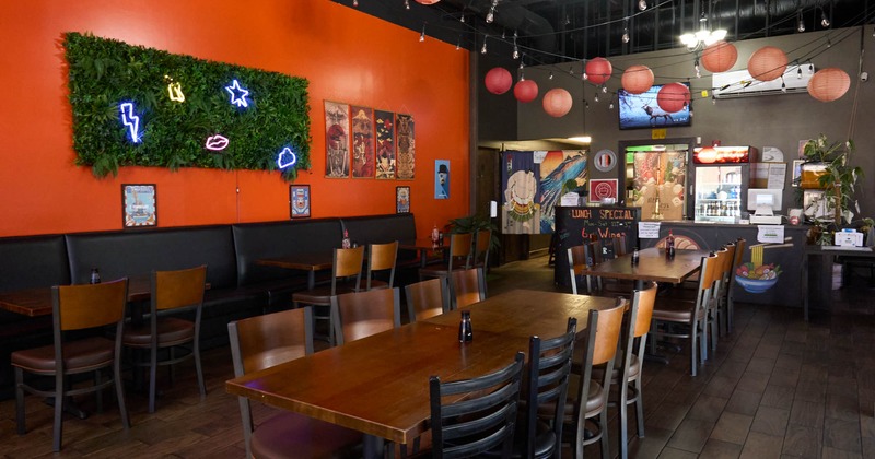 Interior, dining area