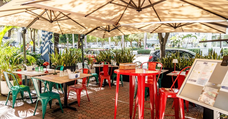 Exterior seating and dining space