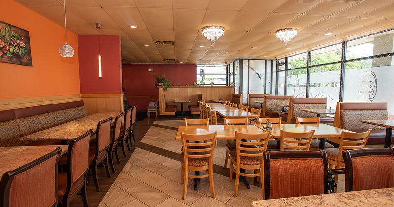 Interior, dining area