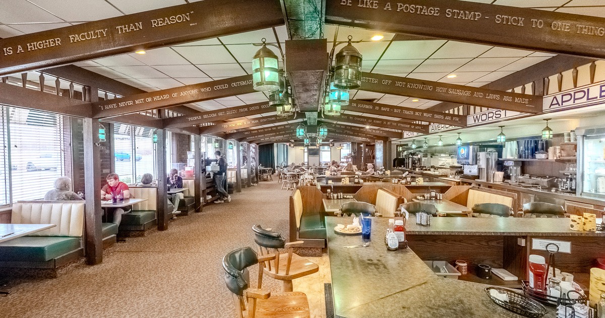 Cozy interior dining area