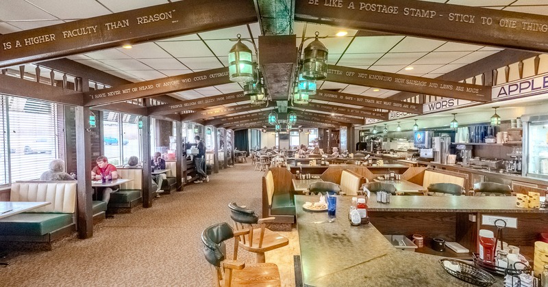 Cozy interior dining area