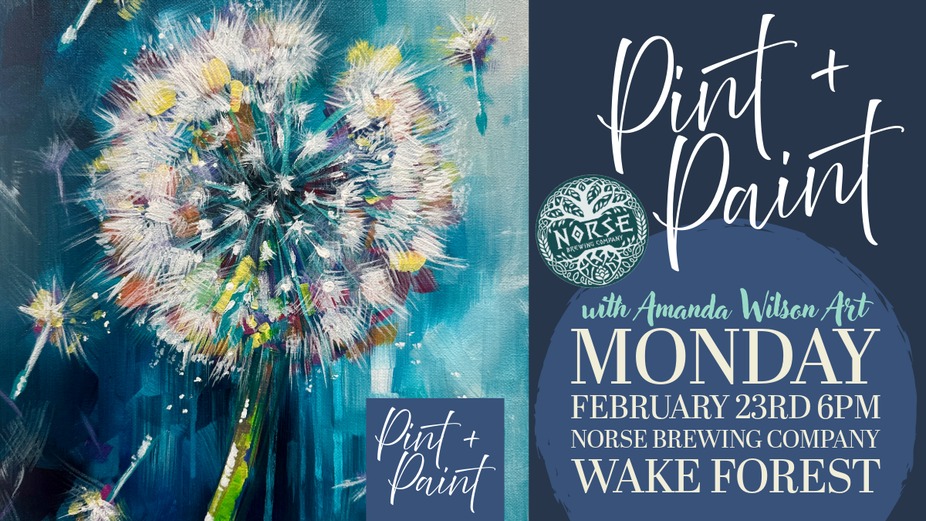 Pint & Paint | Abstract Dandelion event photo
