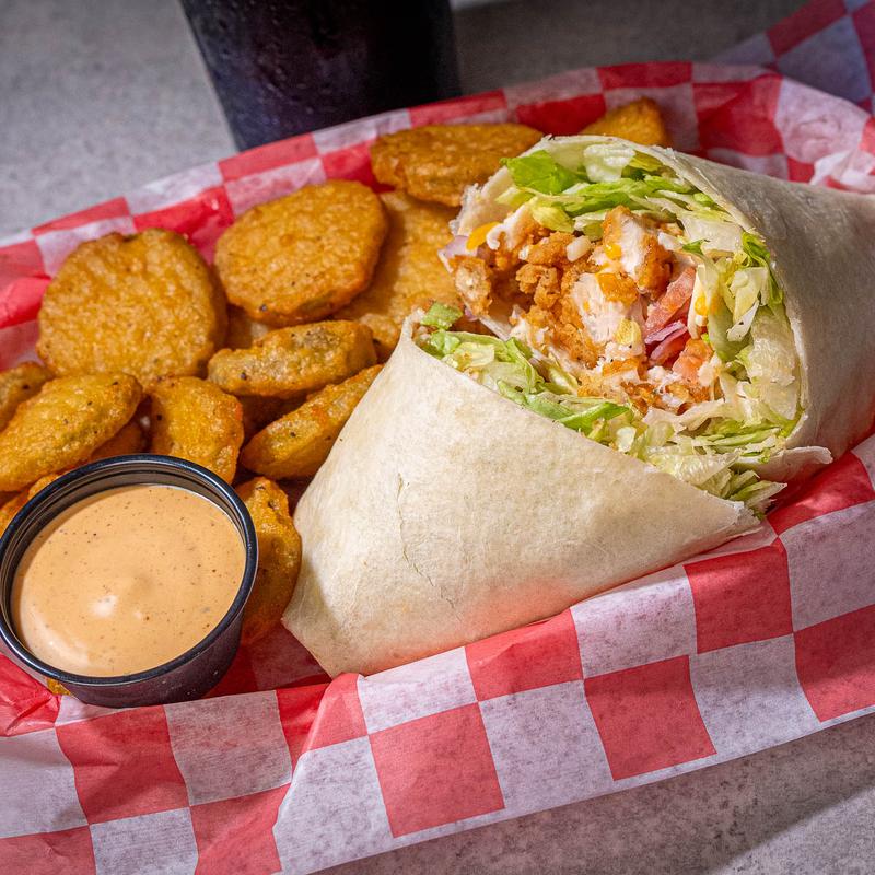 menu item 6 of 6, Chicken Tender Wrap with Fries
