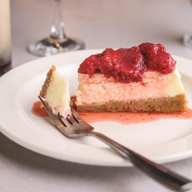 menu item 13 of 14, Sinful Strawberry Cheesecake