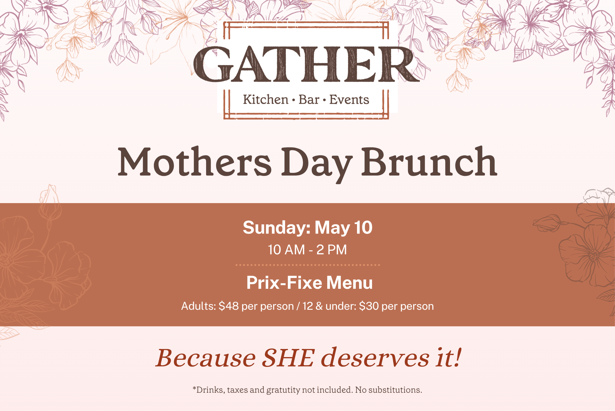 Gather in Berkeley Mothers Day Brunch 2026