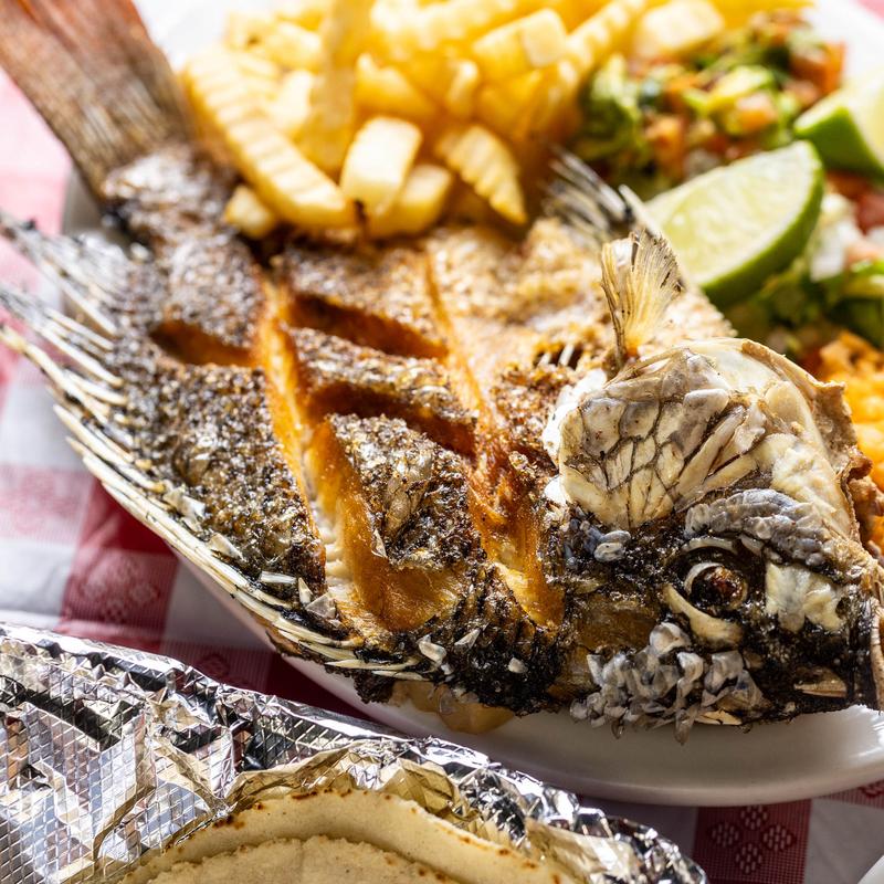 menu item 9 of 15, Mojarra Frita Plate