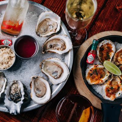 Oyster platters.