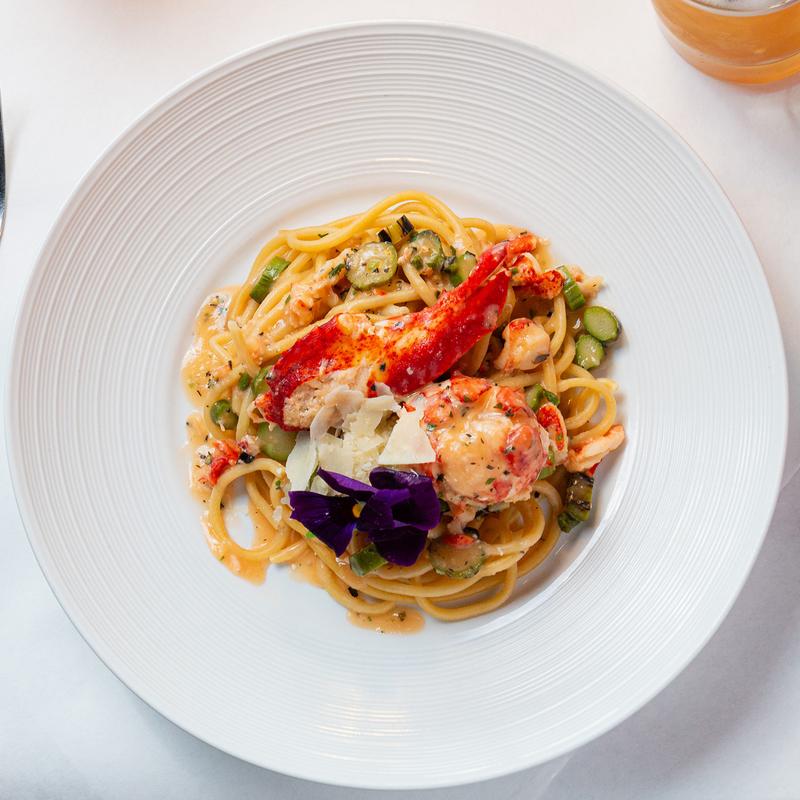 Shrimp Pappardelle Pappardelles aux crevettes photo