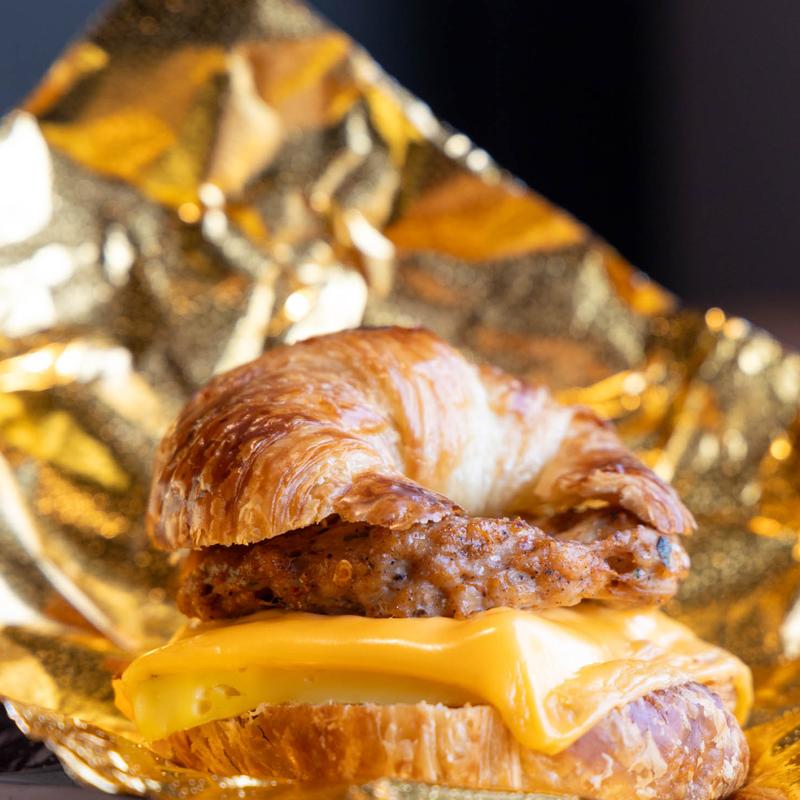 22. Croissant: Sausage, Egg, Cheese photo