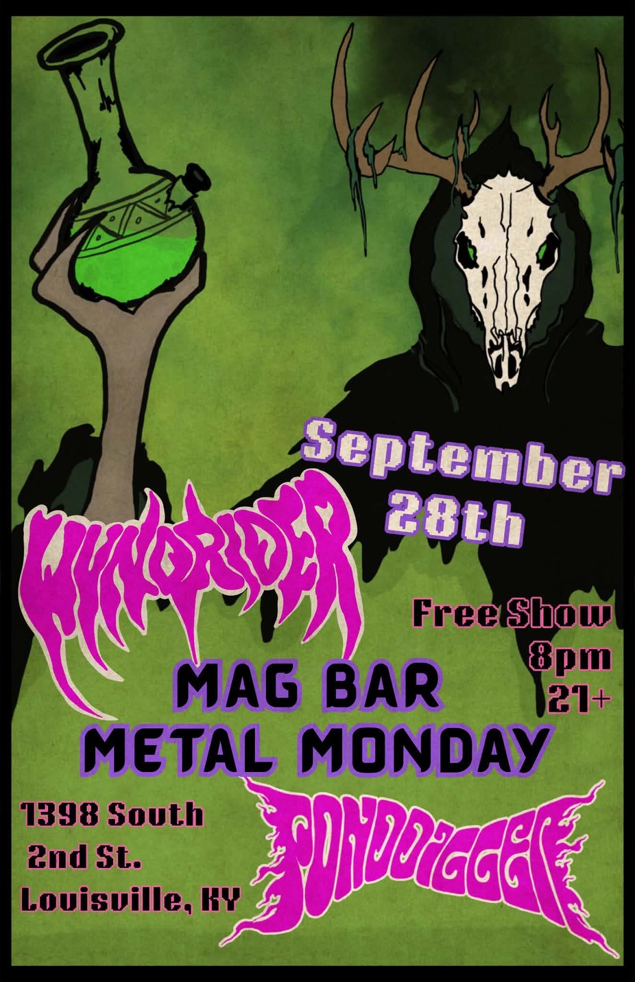 Mag Bar Metal Monday presents - PondDigger and WyndRider event photo