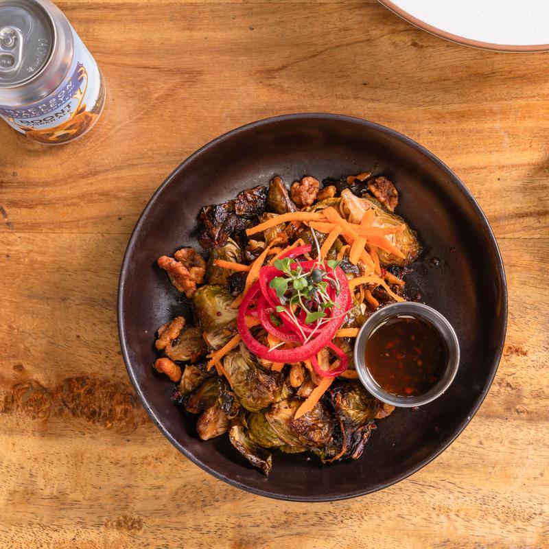 Hot Honey Roasted Brussel Sprouts photo