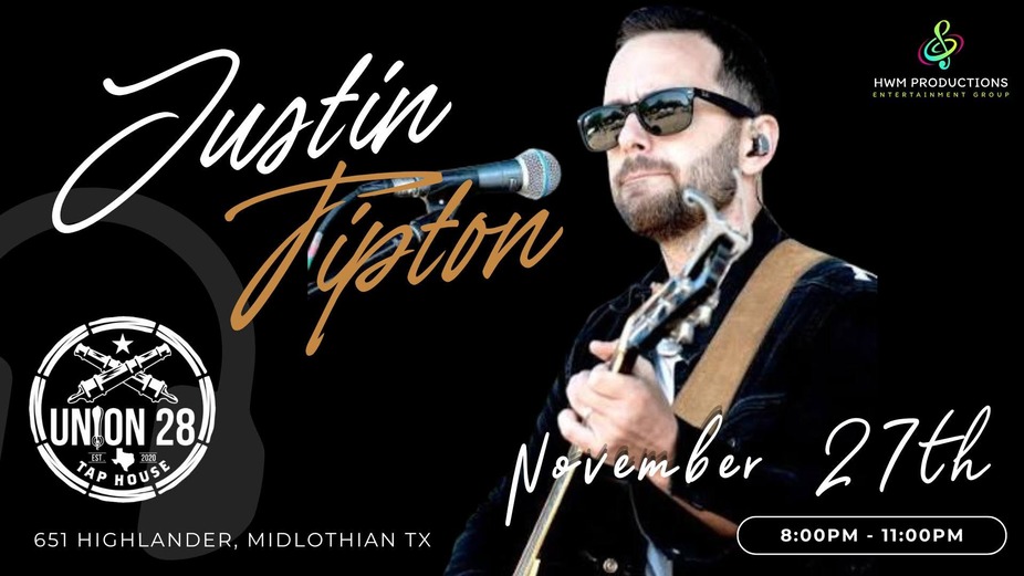 NOVEMBER 27th - JUSTIN TIPTON ACOUSTIC event photo