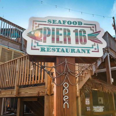 Pier 16 Seafood Restaurant outside.
