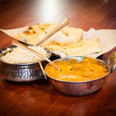 Various served meals.