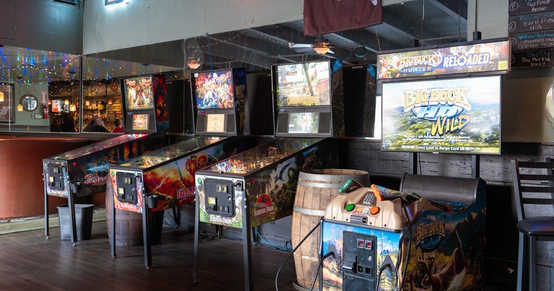 Pinball machines and arcade shooting machine