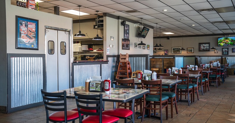 Interior space, dining area