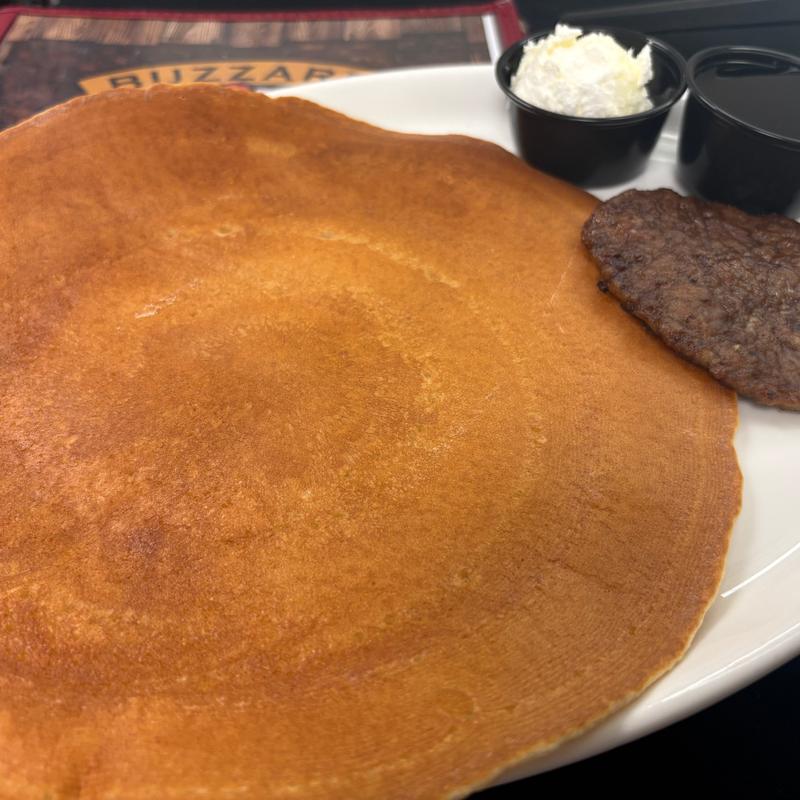 Pancake and Meat photo